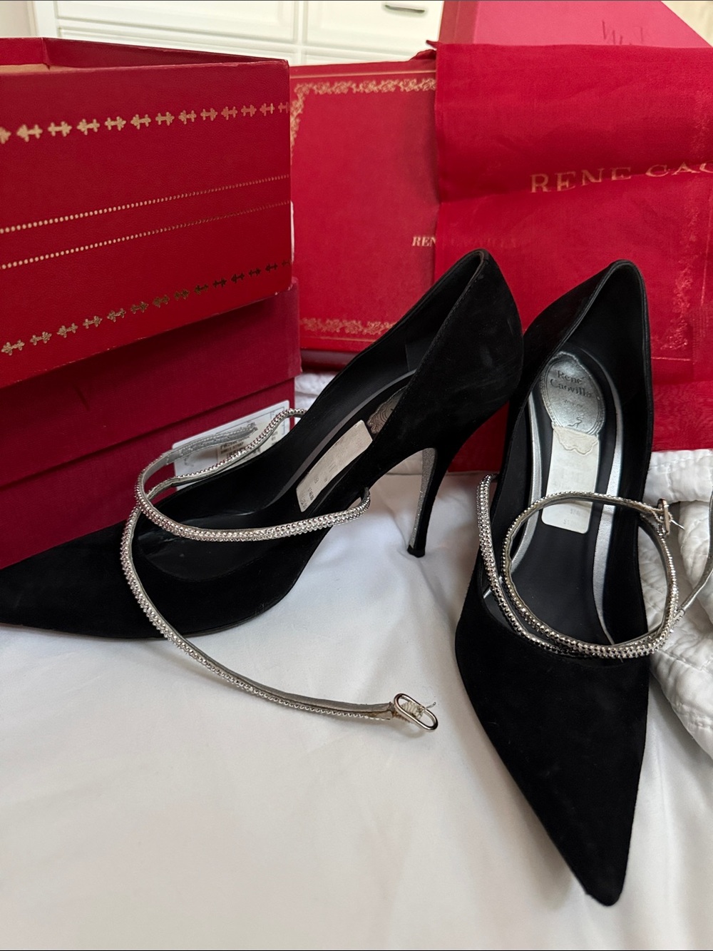 Rene Caovilla Black Women's Heels